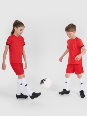 4F Koszulka sportowa dziecięca 4F JUNIOR x Robert Lewandowski - czerwona