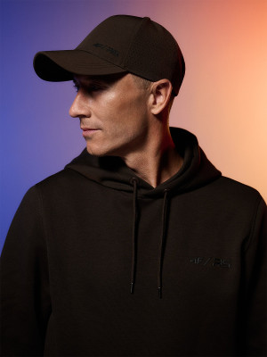 4F Czapka z daszkiem strapback uniseks 4F | Robert Lewandowski - brązowa