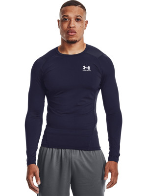 Under Armour Longsleeve treningowy męski Under Armour UA Hg Armour Comp Ls - granatowy