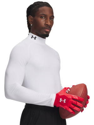 Under Armour Longsleeve treningowy termoaktywny Under Armour CG Armour Fitted Mock męski - biały