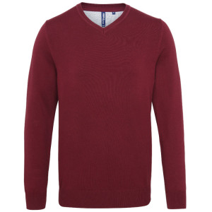 Slipskungen Pullover Asquith&Fox Vinröd herrklader