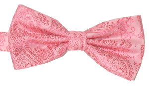 Slipskungen Knuten fluga Paisley Rosa