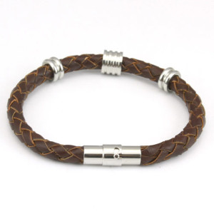 Slipskungen Läderarmband Tony brunt damer