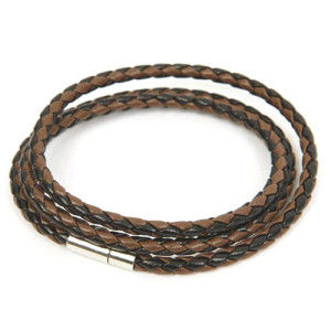 Slipskungen Konstläderarmband Gary svartbrunt