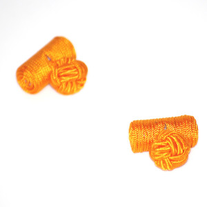 Slipskungen Manschettknopar cylinder orange