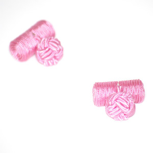 Slipskungen Manschettknopar cylinder rosa