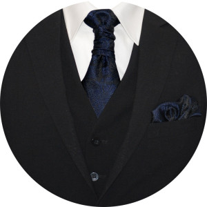 Slipskungen Kravattset Paisley Marin