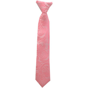 Slipskungen Barnslips Paisley Rosa