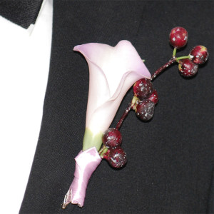 Slipskungen Corsage Lilja Vit/Lila