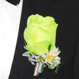 Slipskungen Corsage Ros Ljusgrön