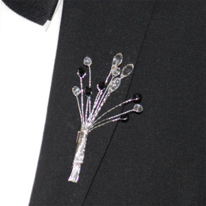 Slipskungen Corsage Kristall