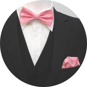 Slipskungen Flugset Paisley Rosa