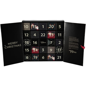 Slipskungen Julkalender 2025 med strumpor från TOPECO