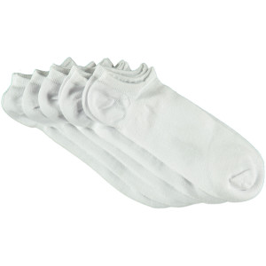 Slipskungen Herrstrumpor SNEAKER- Bambu Vit 5-pack herrklader
