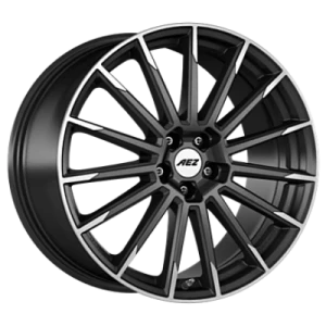 AEZ Atlanta Titan Graphite Matt Polished 7.5x18 ET 50.5 5/108 Alufelge Grau