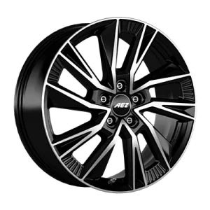 AEZ Havanna Dark Black Polished 9.5x20 ET 45 5/114.3 Alufelge Schwarz