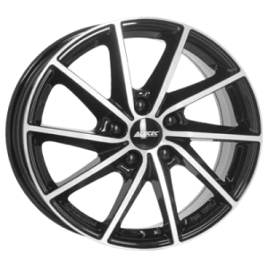 Alutec Singa Diamond Black Front Polished 6.5x16 ET 50 5/114.3 Alufelge Schwarz