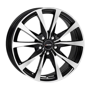 Autec Brixen Black Polished 8x19 ET 40 5/112 Alufelge Schwarz