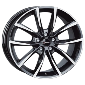 Autec Astana Black Polished 9x20 ET 35 5/112 Alufelge Schwarz