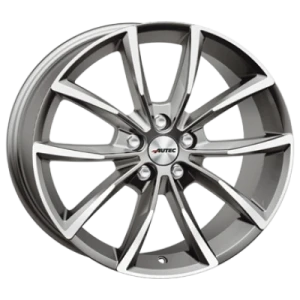 Autec Astana Titan Silver Polished 9x19 ET 48 5/120 Alufelge Silber