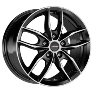 Autec Bavaris Black Polished 8x18 ET 30 5/112 Alufelge Schwarz