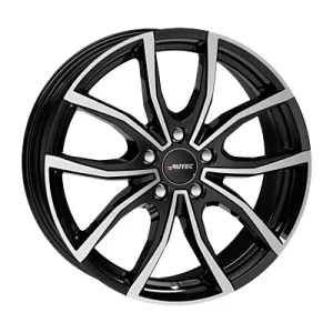 Autec Vidron Black Polished 6.5x16 ET 45 5/108 Alufelge Schwarz