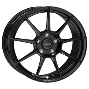 Autec Clubracing Silver 7.5x17 ET 35 5/100 Alufelge Schwarz