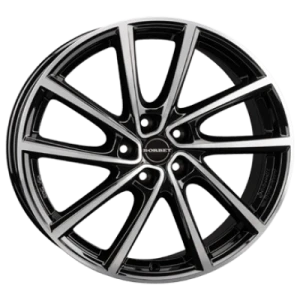 Borbet V Black Polished Glossy 7x19 ET 34 5/112 Alufelge Schwarz