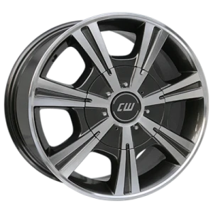 Borbet Ch Mistral Anthracite Polished 7.5x17 ET 61 5/118 Alufelge Grau