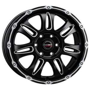 Borbet Cw8 Black Rim Window Polished Matt 8x18 ET 50 5/130 Alufelge Schwarz