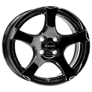 Borbet F Black Glossy 6x15 ET 35 4/98 Alufelge Schwarz