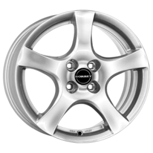 Borbet F Brillant Silver 6x15 ET 35 4/100 Alufelge Silber