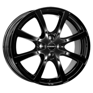 Borbet Lv4 Black Glossy 6.5x15 ET 40 4/100 Alufelge Schwarz