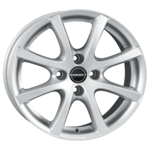 Borbet Lv4 Crystal Silver 7x16 ET 38 4/108 Alufelge Silber