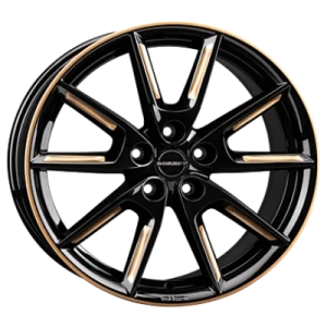 Borbet Lx19 Black Glossy Gold Spoke Rim 8x19 ET 50 5/114.3 Alufelge Gold