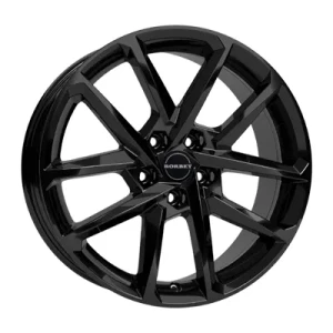 Borbet N Black Glossy 6.5x17 ET 46.1 5/112 Alufelge Schwarz