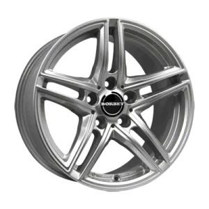 Borbet Xr Brillant Silver 8x18 ET 26 5/112 Alufelge Silber