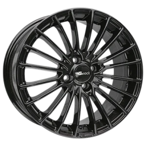 Brock B24 Black Gloss 7x16 ET 42 4/108 Alufelge Schwarz