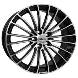 Brock B24 Black Gloss Fully Polished 8.5x20 ET 35 5/120 Alufelge Schwarz