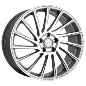 Brock B39 Ferric Grey Fully Polished 7.5x18 ET 50 5/114.3 Alufelge Grau