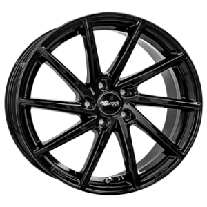 Brock B37 Black Gloss 8.5x19 ET 40 5/112 Alufelge Schwarz