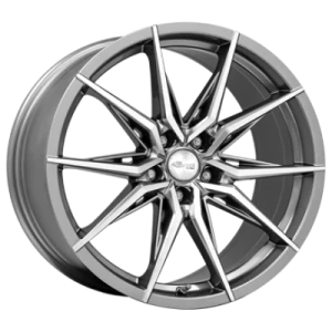 Brock B42 Ferric Grey Polished 8x18 ET 35 5/100 Alufelge Grau