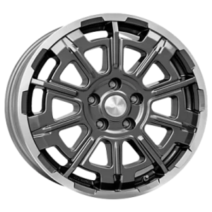 Brock B45 Himalaya Grey Fully Polished 7.5x18 ET 44.5 5/127 Alufelge Grau