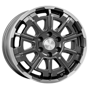 Brock B45 Himalaya Grey Fully Polished 7x17 ET 60 6/130 Alufelge Grau