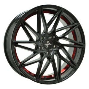 Keskin Wheels Kt20 Black Painted Red Inside 8.5x20 ET 45 5/112 Alufelge Rot