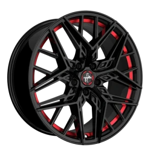 Keskin Wheels Kt25 Black Painted Red Inside 8.5x20 ET 30 5/120 Alufelge Rot