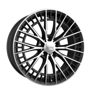 MAM Wheels Gt2 Black Front Polish 8.5x19 ET 35 5/114.3 Alufelge Schwarz