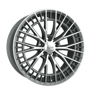 MAM Wheels Gt2 Palladium Front Polish 8.5x19 ET 45 5/114.3 Alufelge Grau