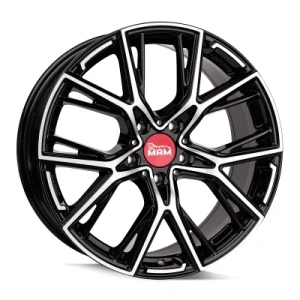 MAM Wheels B4 Black Front Polish 8.5x19 ET 30 5/112 Alufelge Schwarz