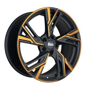 MAM Wheels Rs5 Matt Black Front Copper 8x18 ET 40 5/108 Alufelge Schwarz